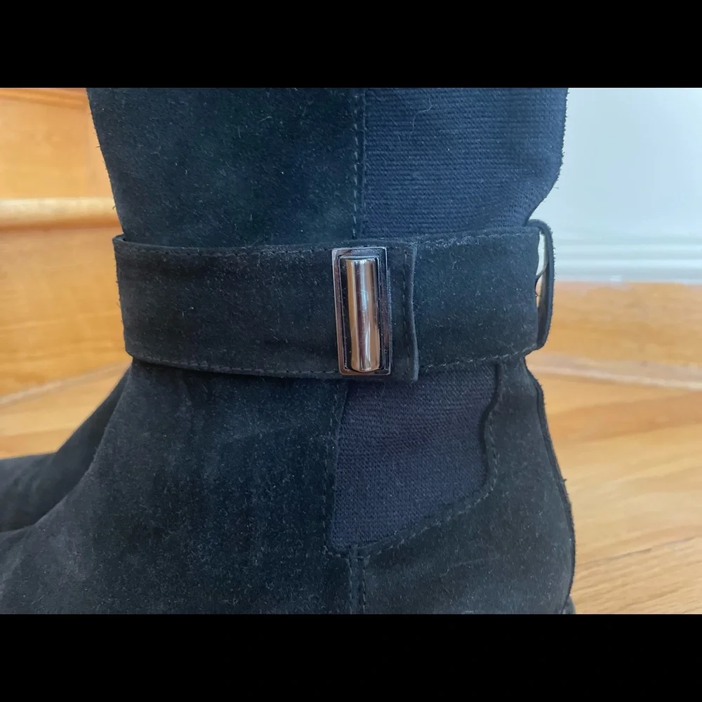 Aquatalia Giada Black Suede Leather
Tall Zip Up Riding Boots Size 7.5 - Picture 3 of 12